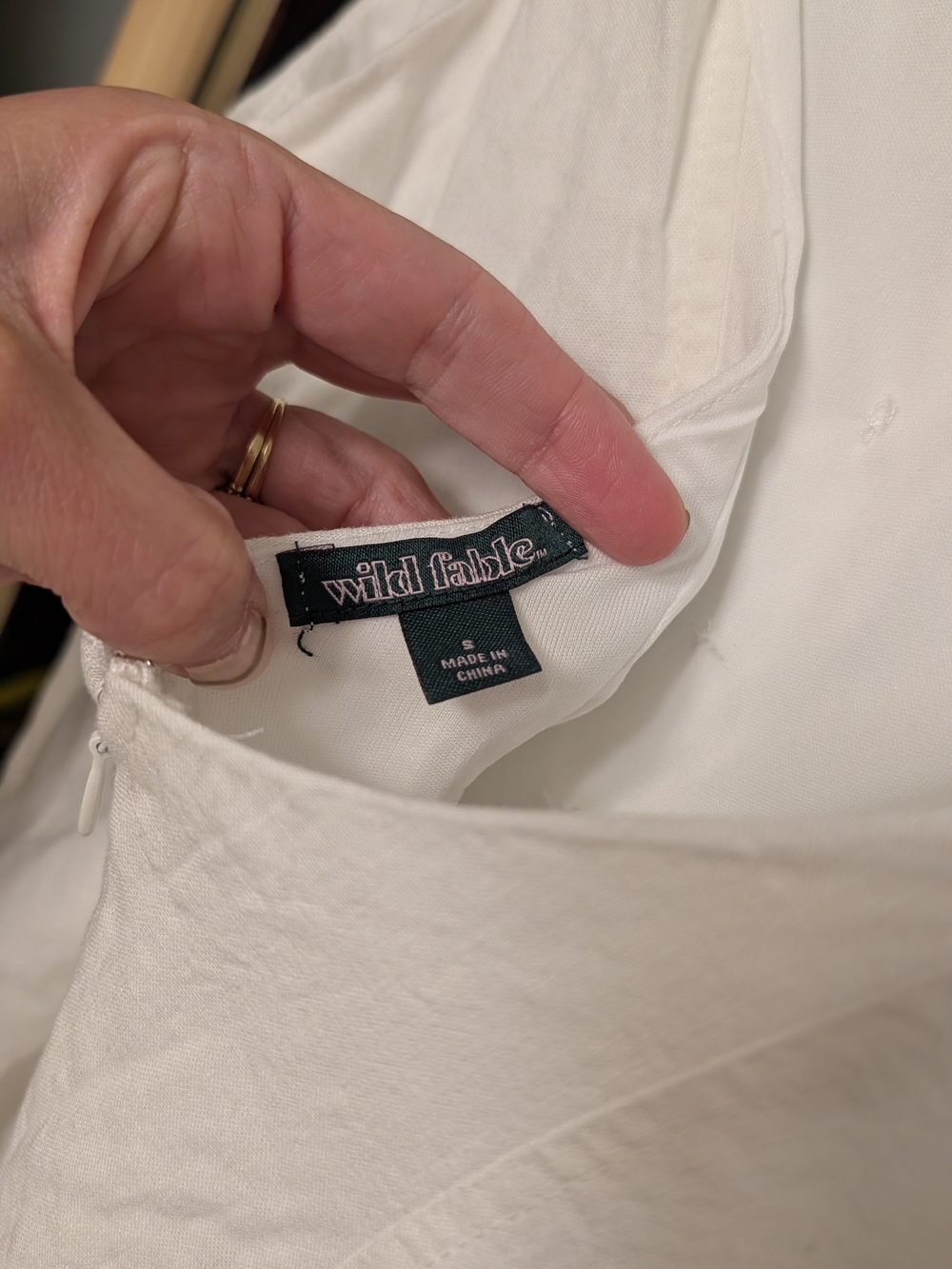 Wild Fable Linen Button-Front Mini Dress - Picture 3 of 4
